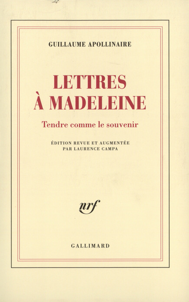 Lettres à Madeleine/Tendre comme le souvenir (9782070772605-front-cover)
