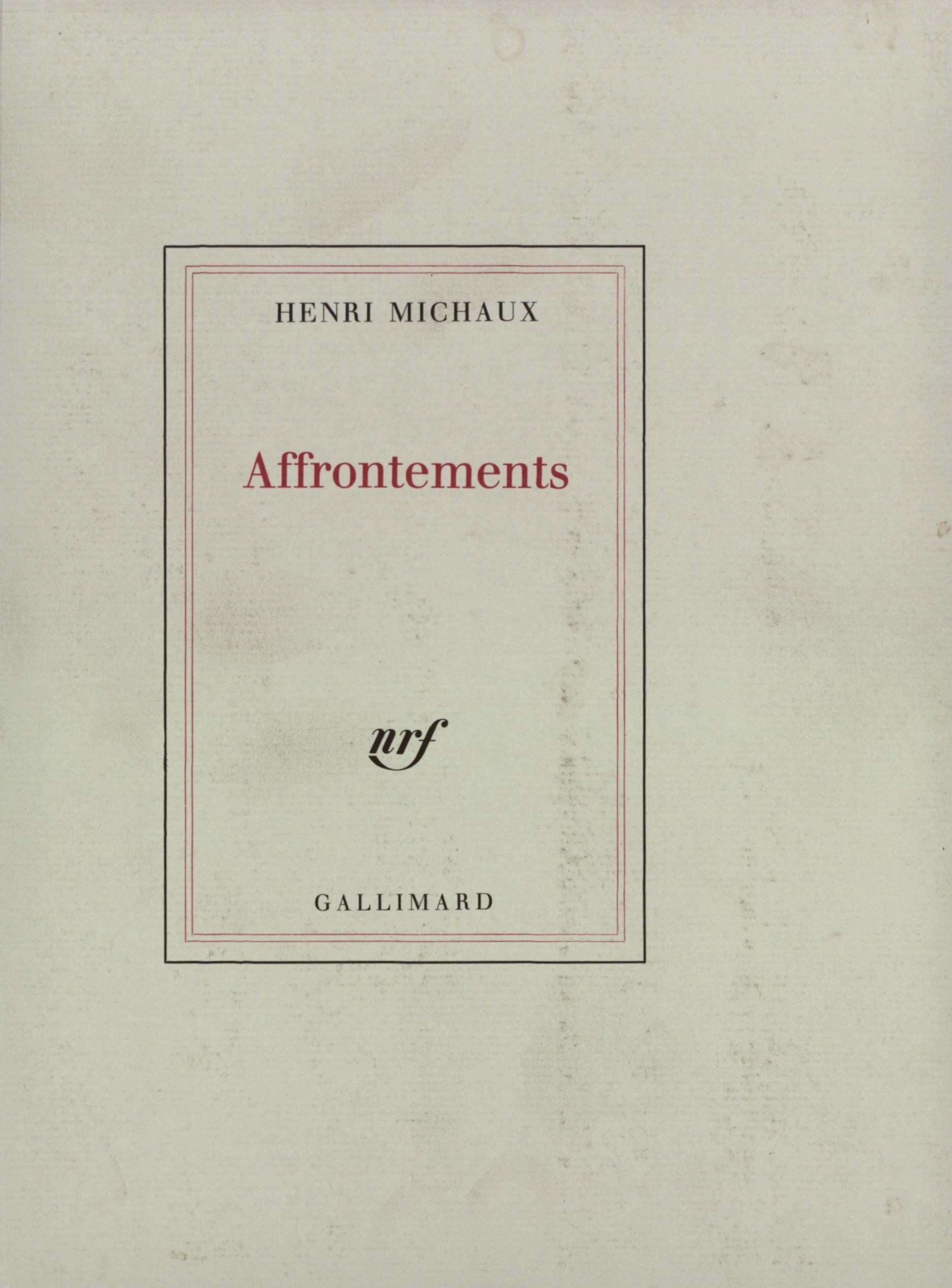 Affrontements (9782070707287-front-cover)