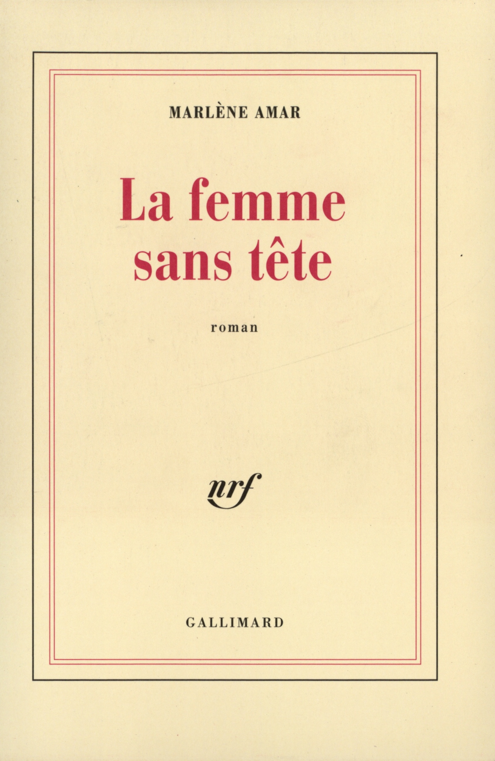 La Femme sans tête (9782070728879-front-cover)