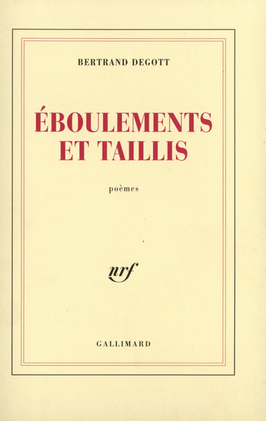 Éboulements et taillis (9782070744329-front-cover)