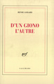 D'un Giono l'autre (9782070742547-front-cover)