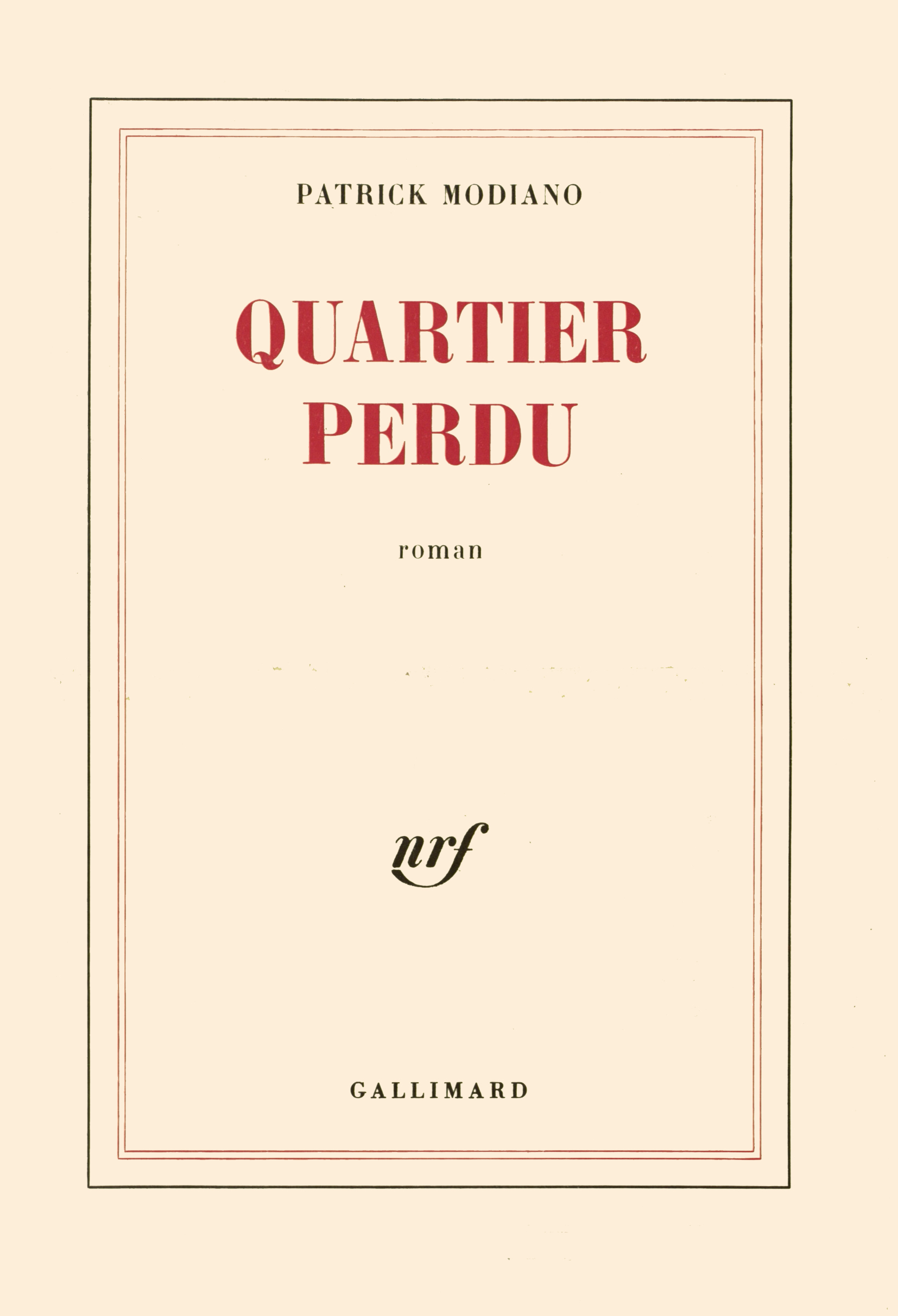 Quartier perdu (9782070702916-front-cover)