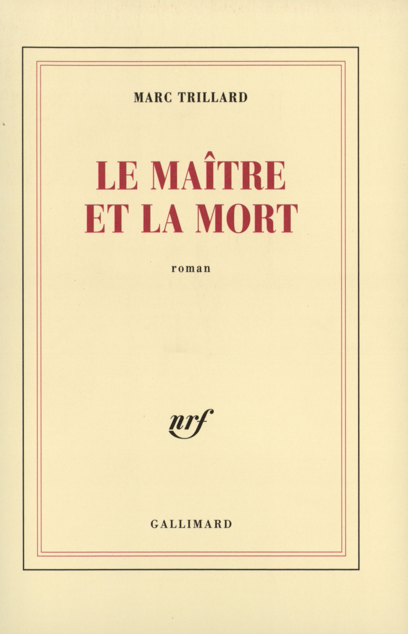 Le Maître et la mort (9782070729869-front-cover)