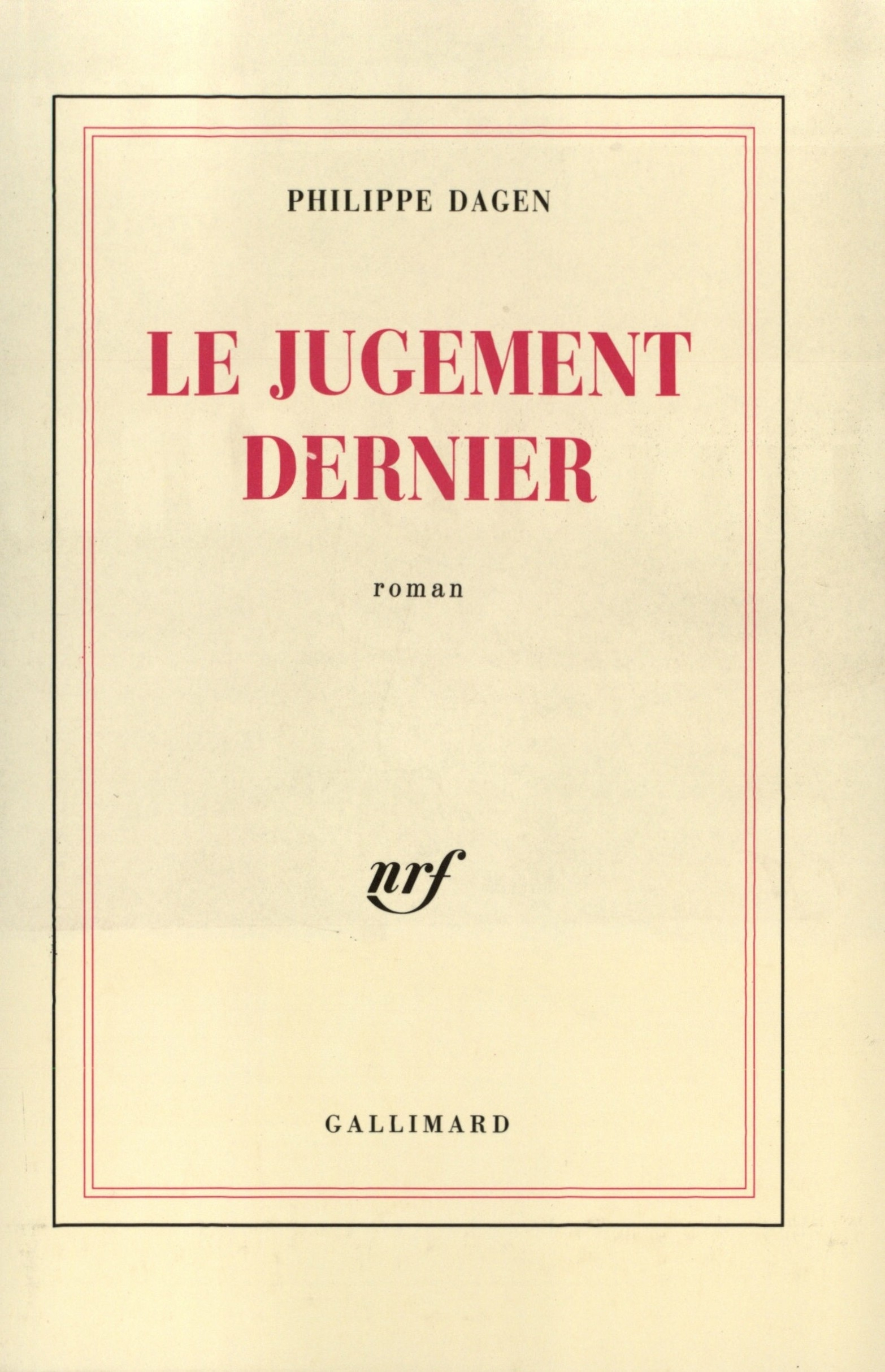 Le jugement dernier (9782070716265-front-cover)