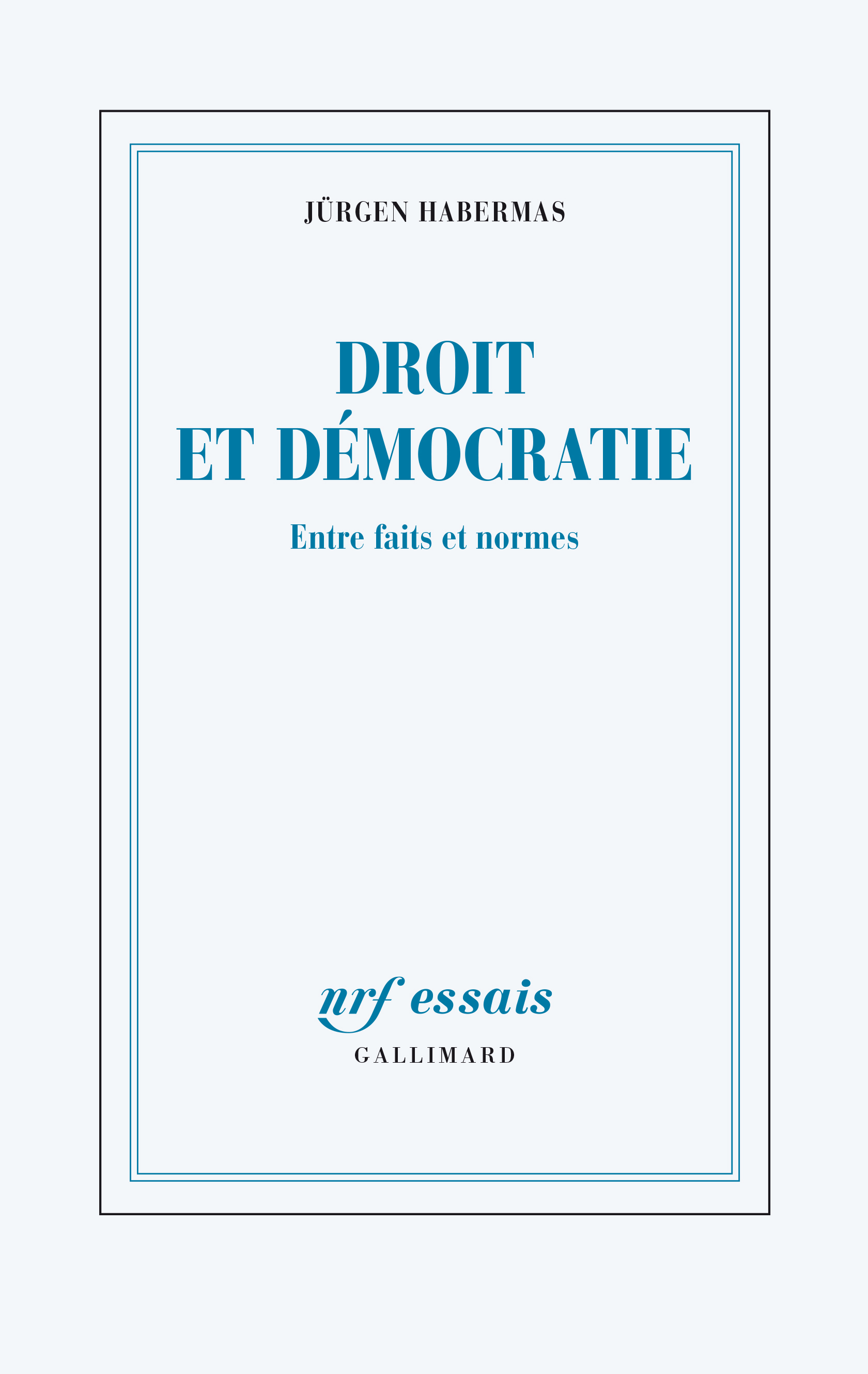Droit et démocratie, Entre faits et normes (9782070733521-front-cover)