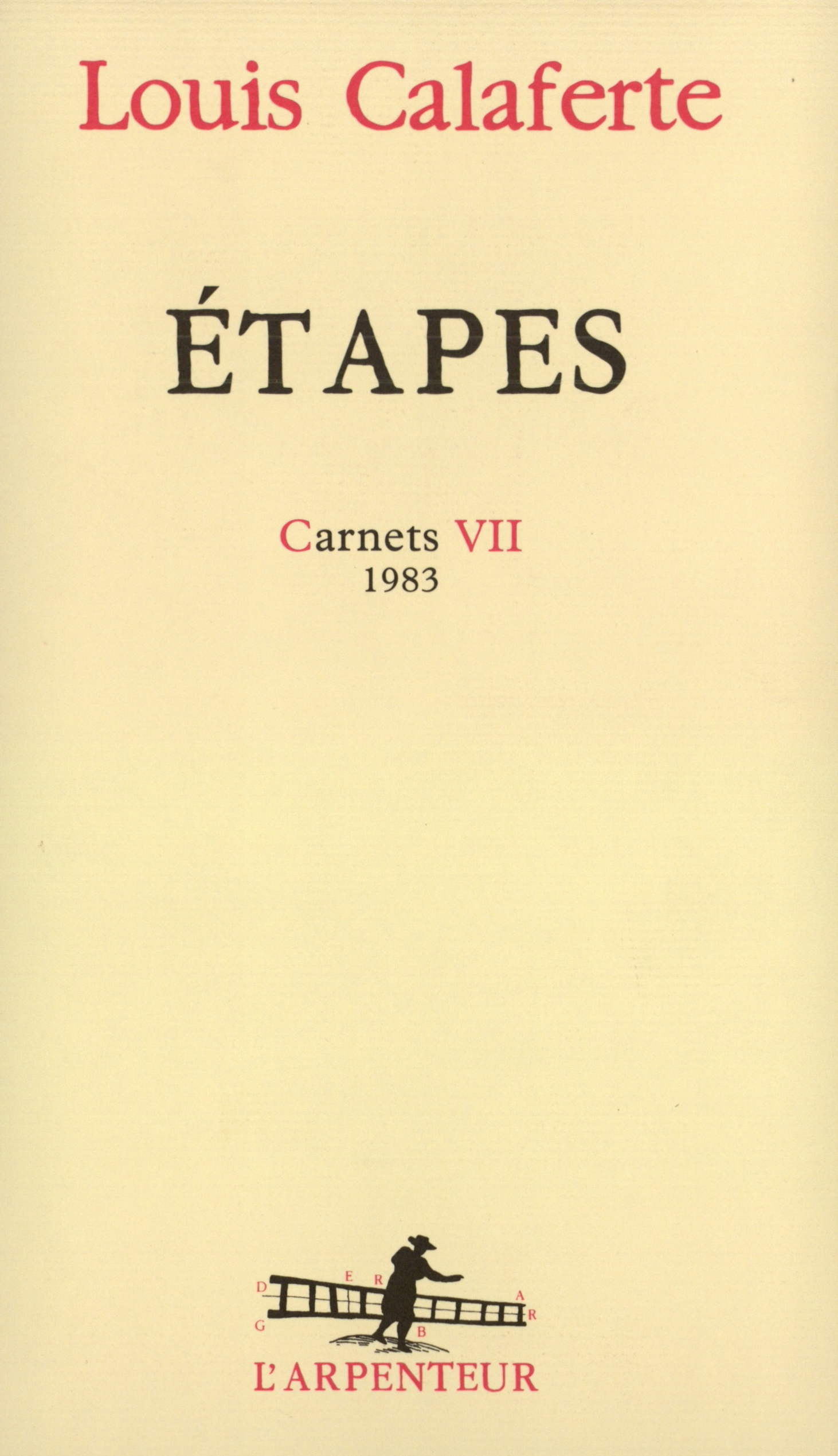 Étapes, (1983) (9782070750221-front-cover)