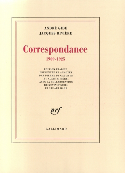 Correspondance, (1909-1925) (9782070746880-front-cover)