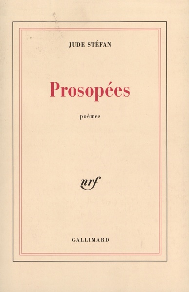 Prosopées (9782070741243-front-cover)