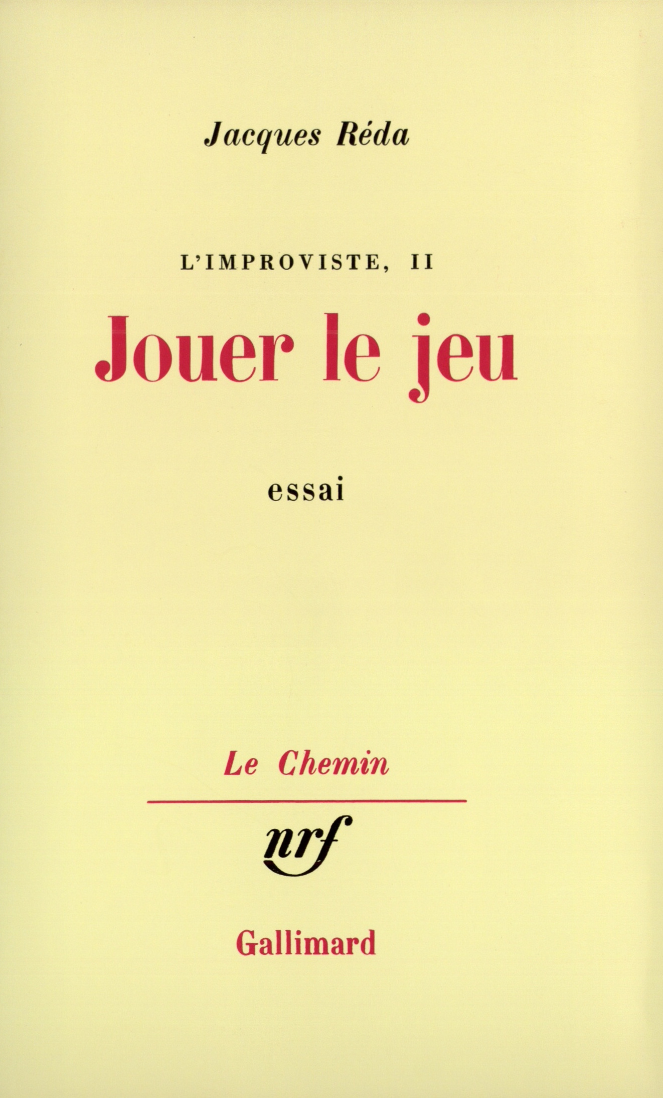 Jouer le jeu (9782070704057-front-cover)