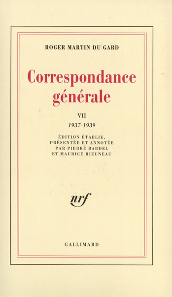 Correspondance générale, 1937-1939 (9782070726608-front-cover)
