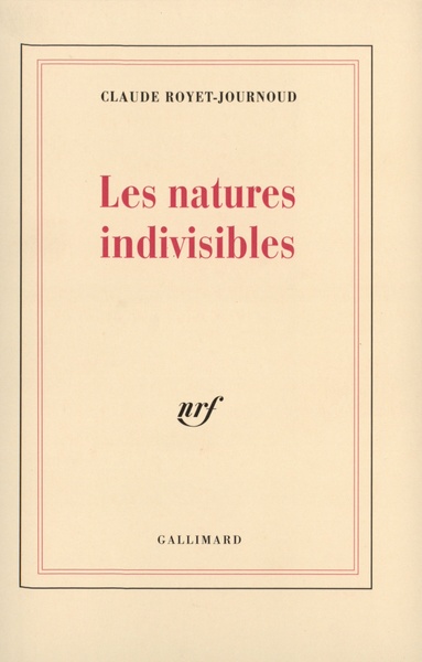 Les Natures indivisibles (9782070748686-front-cover)