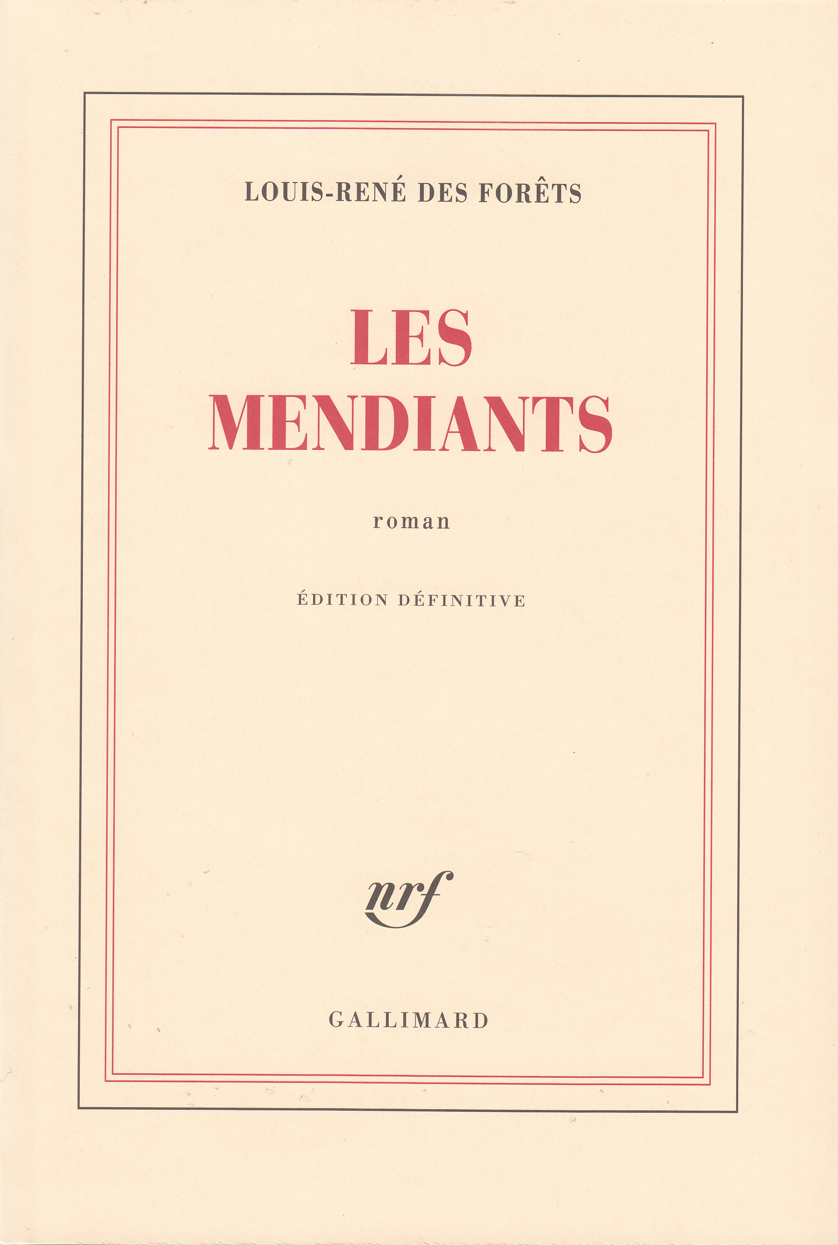 Les Mendiants (9782070706815-front-cover)