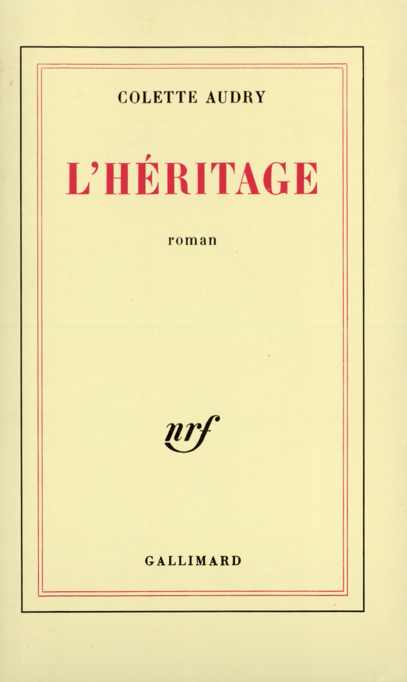 L'héritage (9782070701186-front-cover)