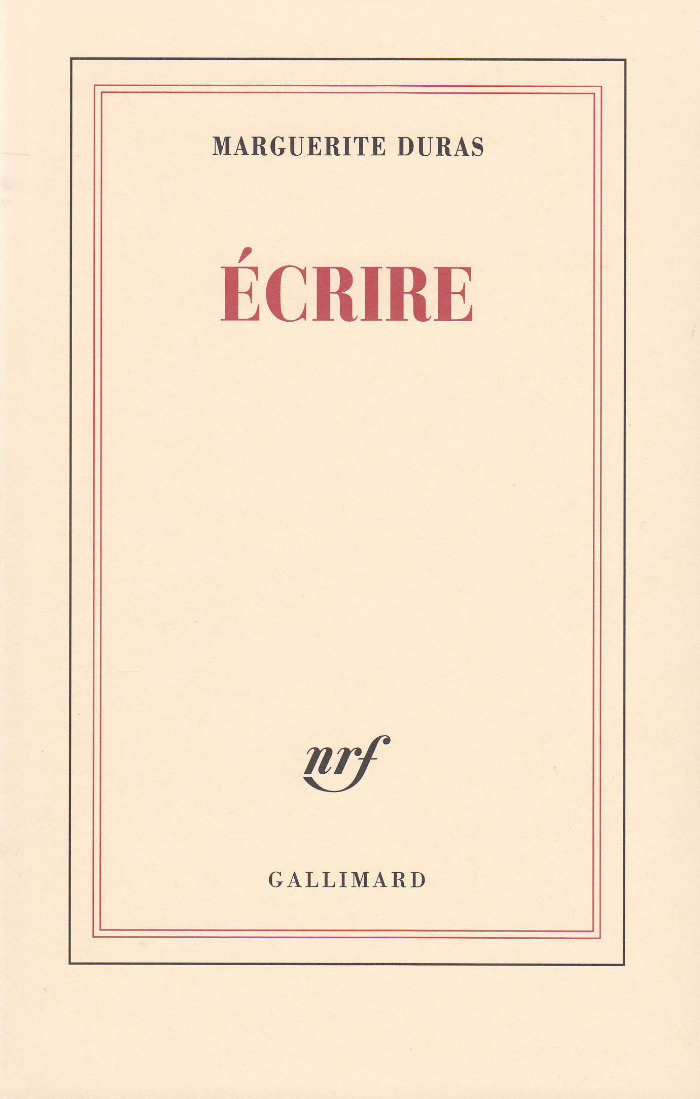 Écrire (9782070736386-front-cover)