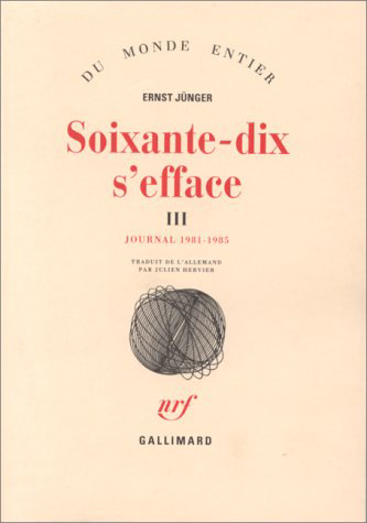 Soixante-dix s'efface, Journal-1981-1985 (9782070739189-front-cover)