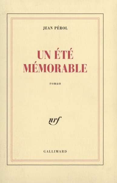 Un Été mémorable (9782070752386-front-cover)