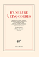 D'une lyre à cinq cordes (9782070747184-front-cover)