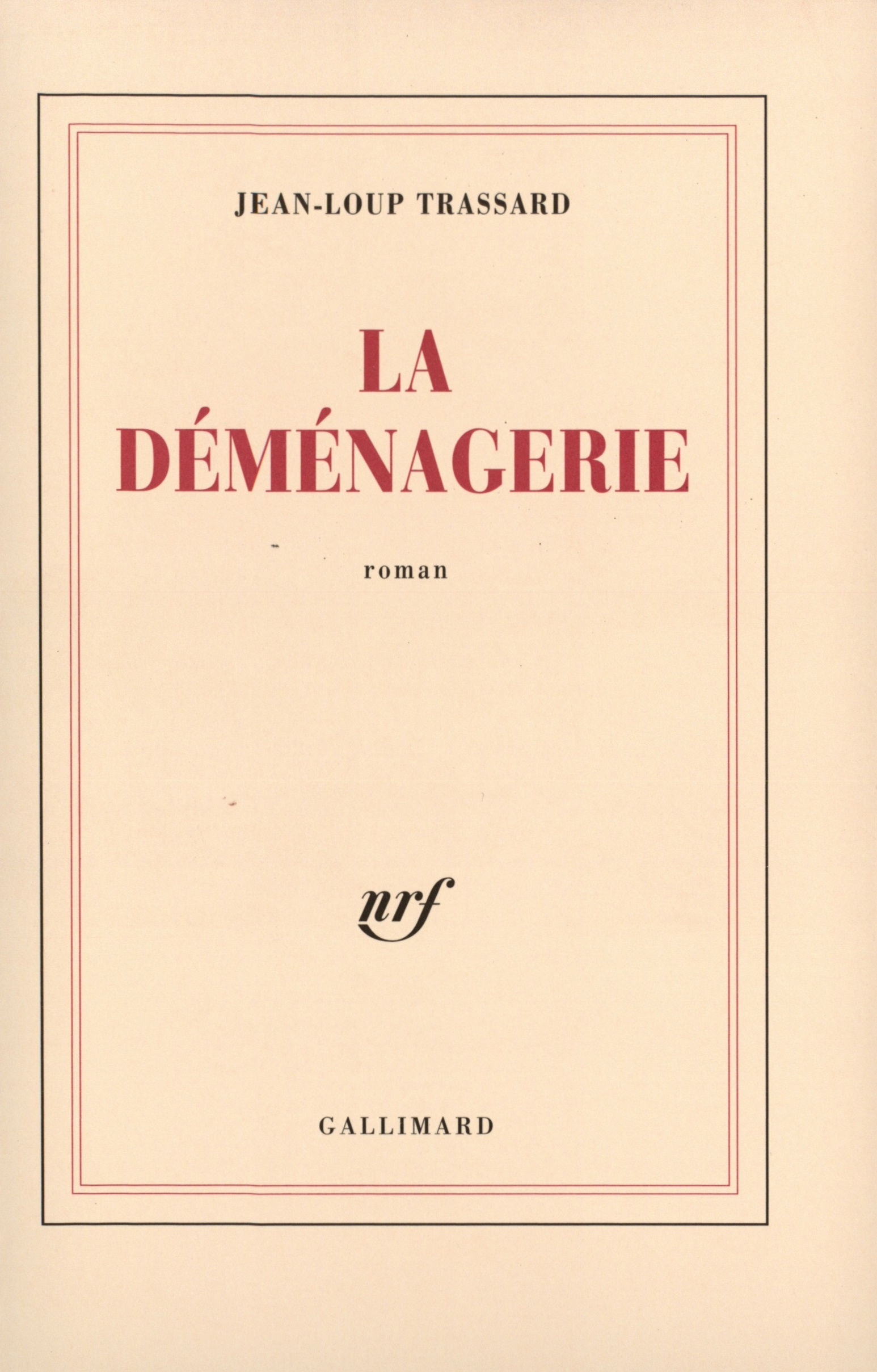 La déménagerie (9782070771073-front-cover)