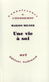 UNE VIE A SOI (9782070713127-front-cover)