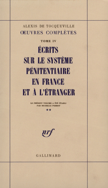 ECRITS SUR LE SYSTEME PENITENTIAIRE EN FRANCE ET A L'ETRANGER (9782070700936-front-cover)