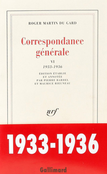 Correspondance générale, 1933-1936 (9782070719198-front-cover)