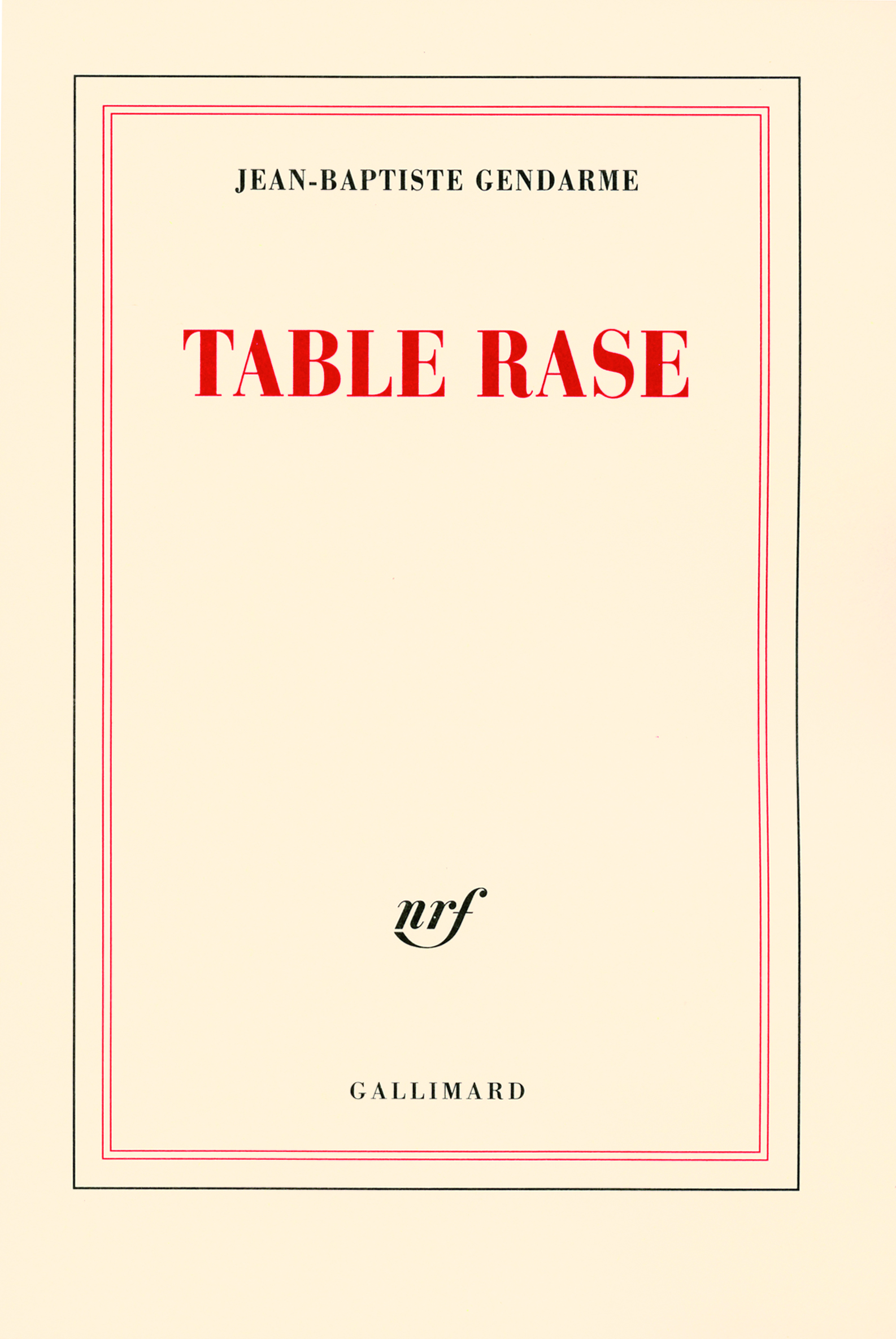 Table rase (9782070779260-front-cover)