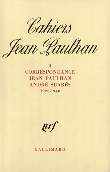 Correspondance, (1925-1940) (9782070711000-front-cover)