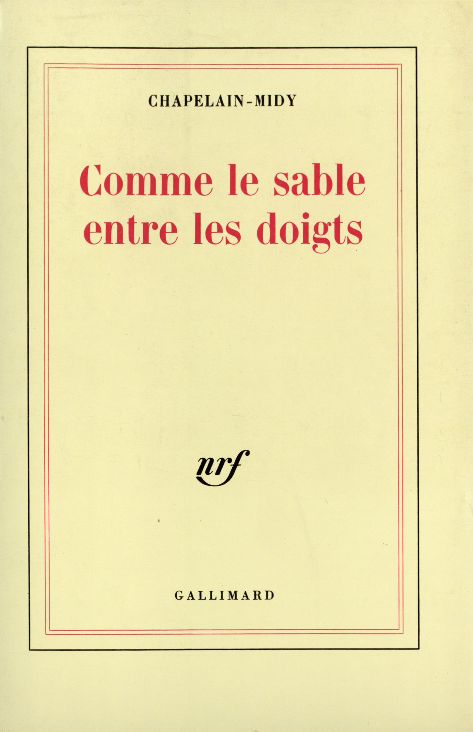 Comme le sable entre les doigts (9782070702060-front-cover)