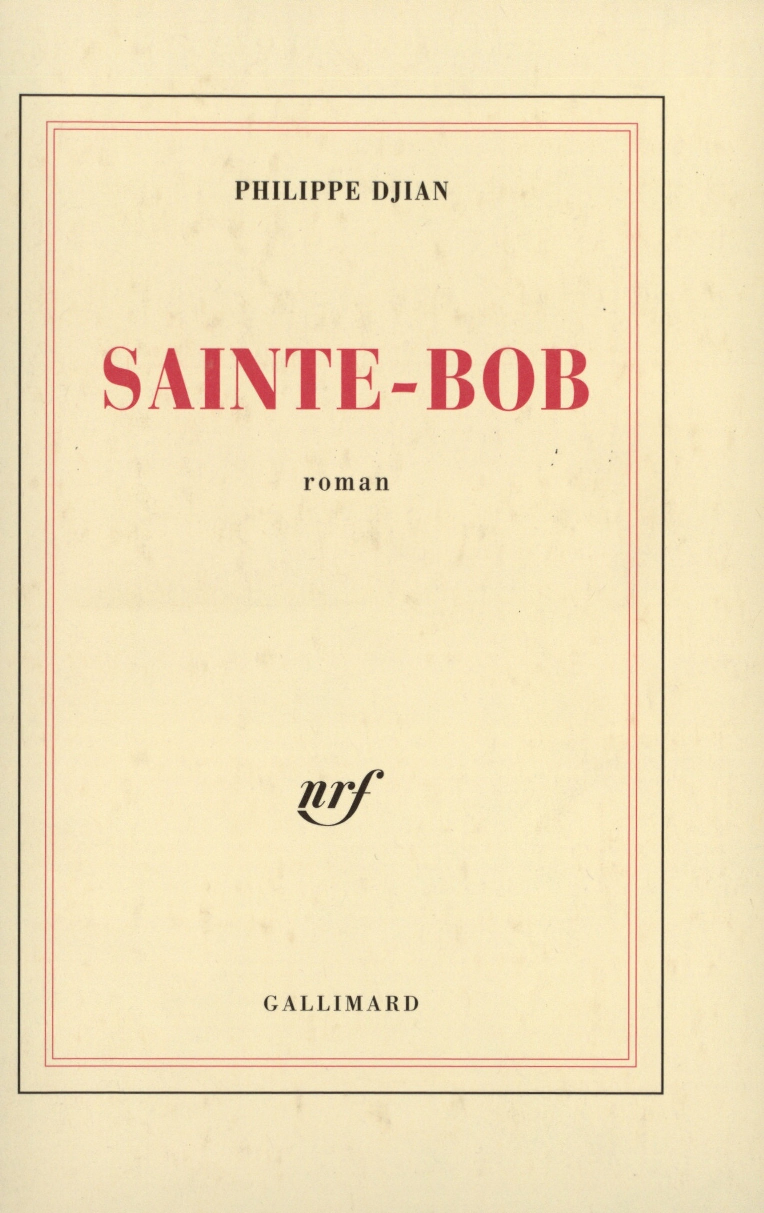 Sainte-Bob (9782070745630-front-cover)