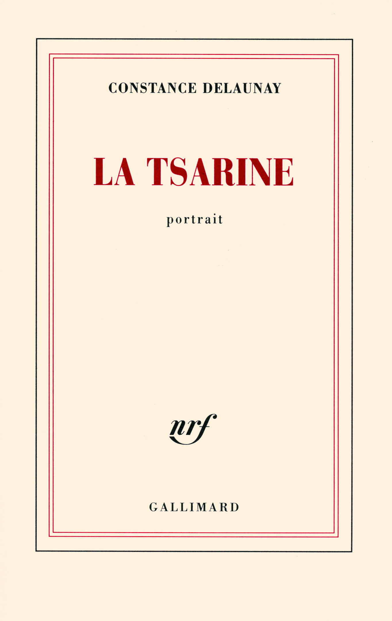 La tsarine portrait, PORTRAIT (9782070781263-front-cover)