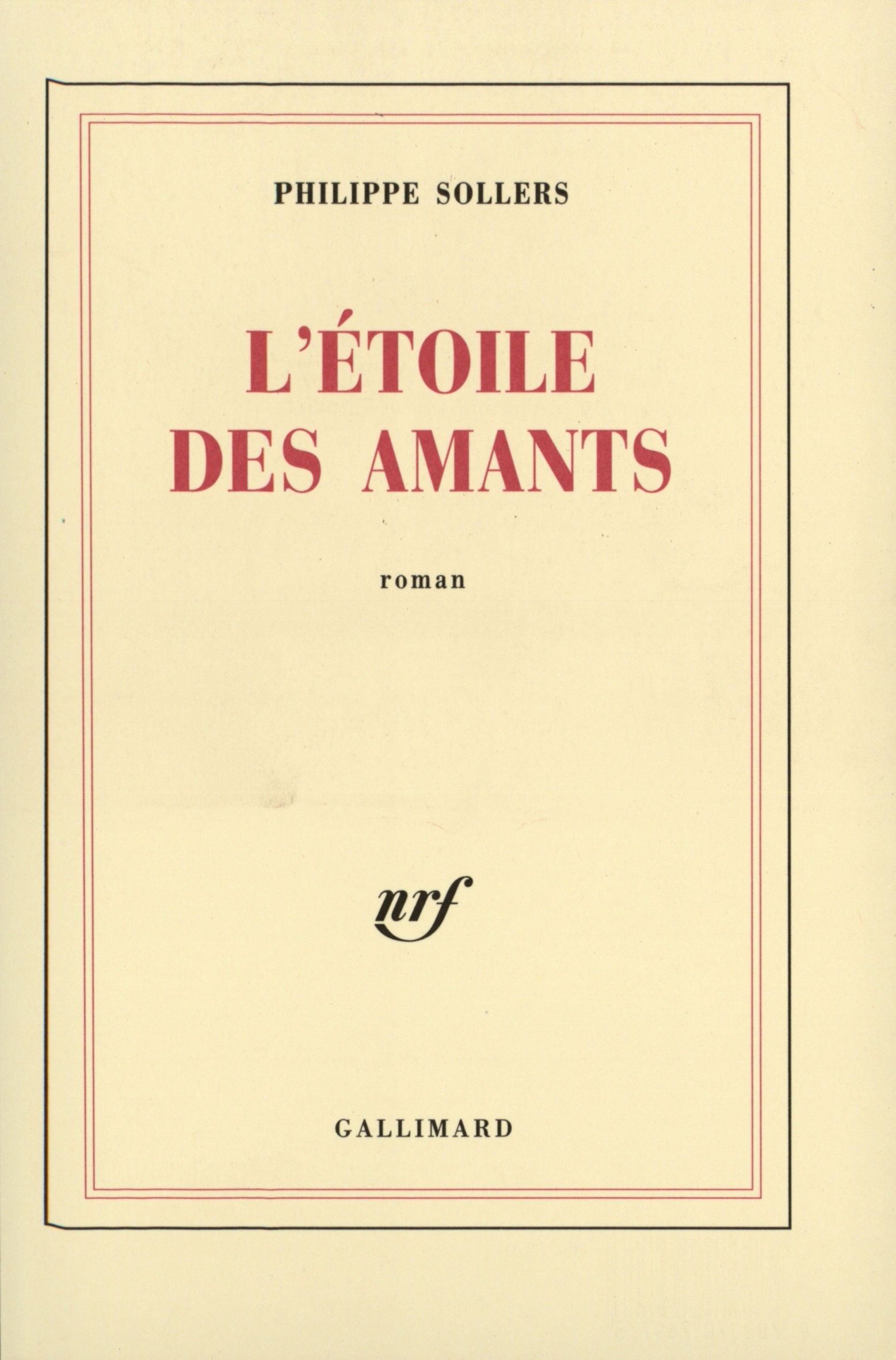 L'Étoile des amants (9782070769773-front-cover)