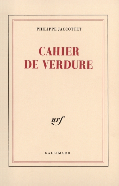 Cahier de verdure (9782070720064-front-cover)