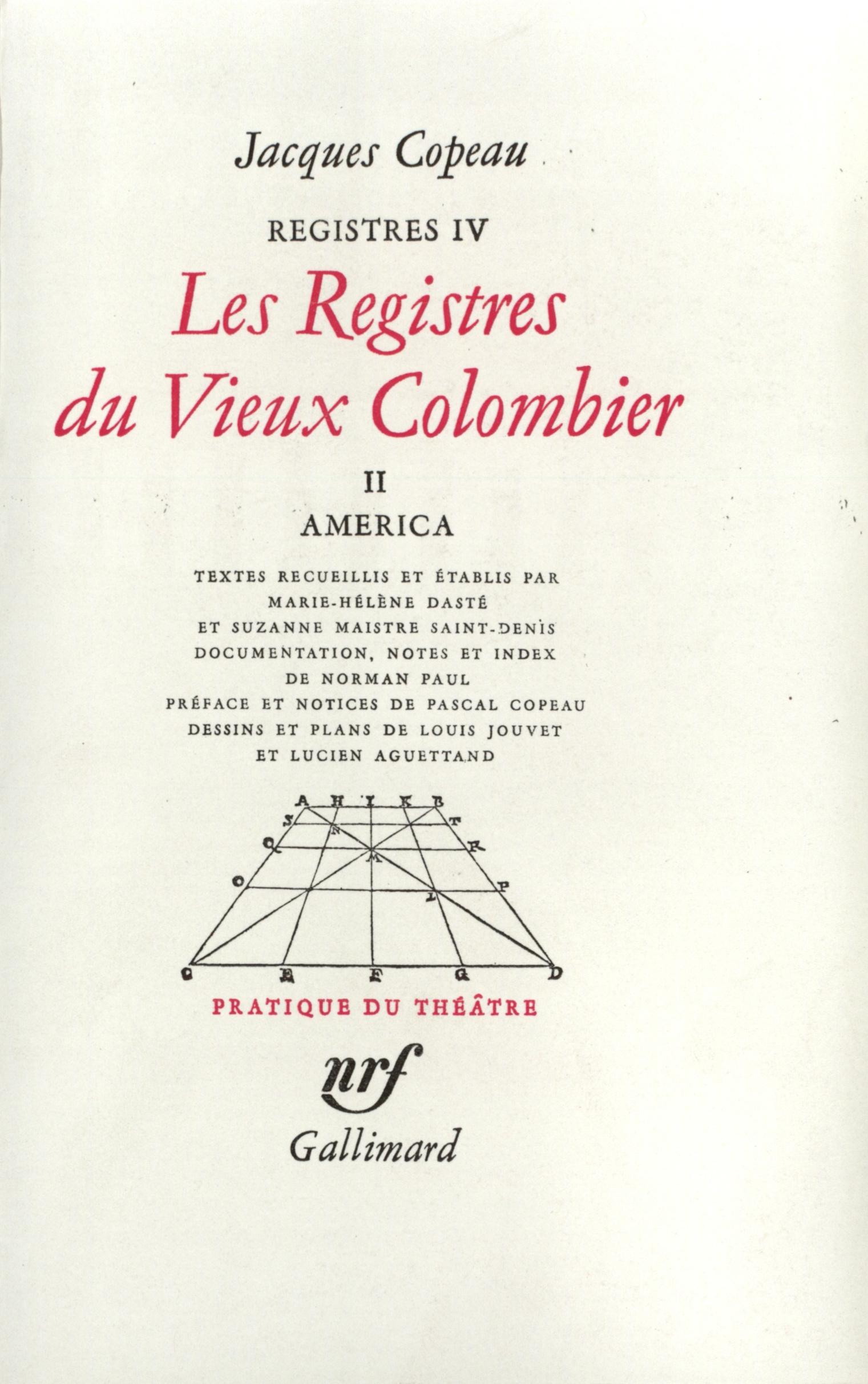 Les Registres du Vieux Colombier, América (9782070701582-front-cover)