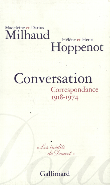 Conversation, Correspondance 1918-1974 (9782070774821-front-cover)