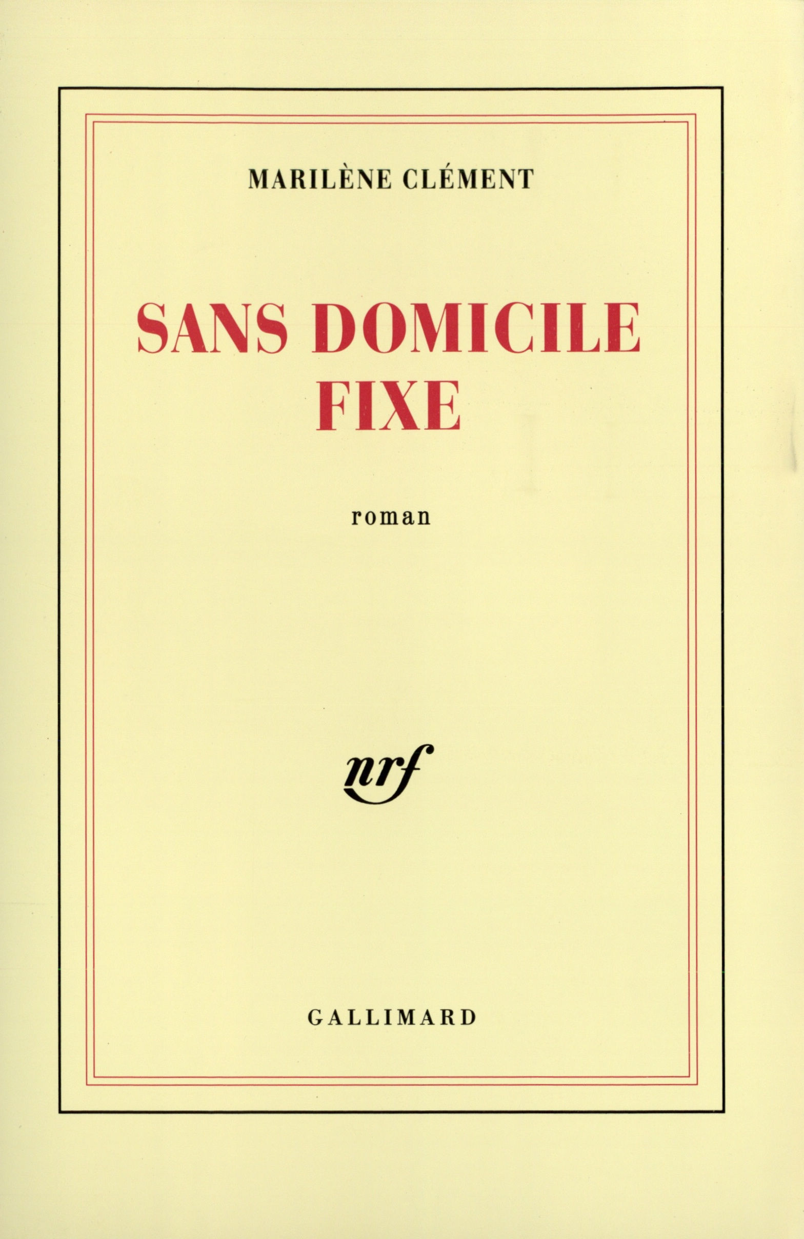 Sans domicile fixe (9782070713387-front-cover)