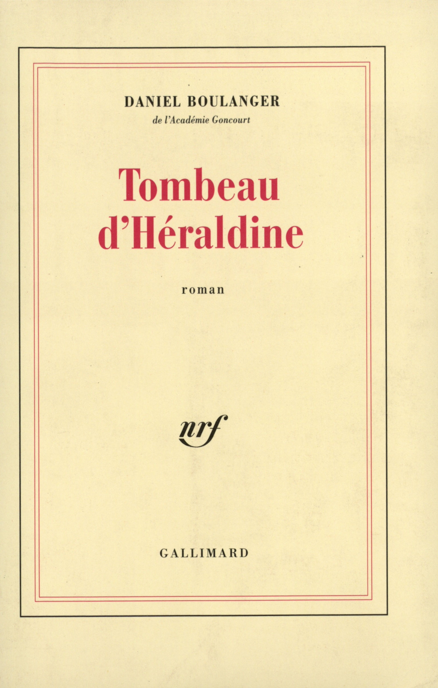 Tombeau d'Héraldine (9782070745463-front-cover)