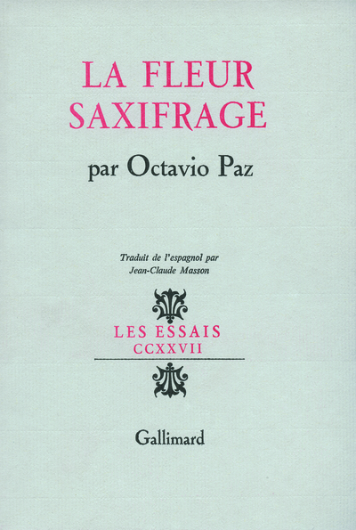 La fleur saxifrage, Langue et littérature (9782070700905-front-cover)