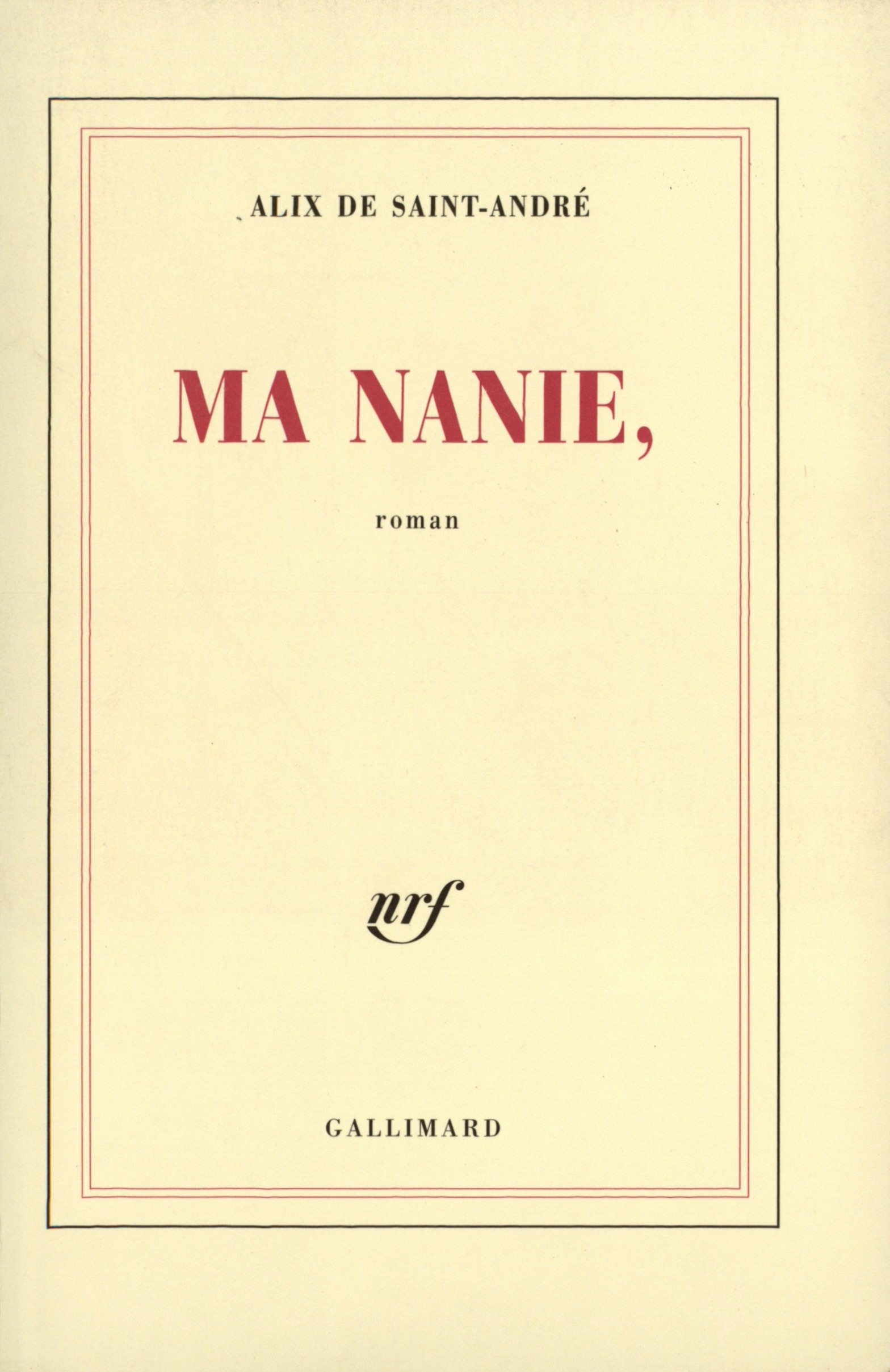 Ma Nanie, (9782070768028-front-cover)