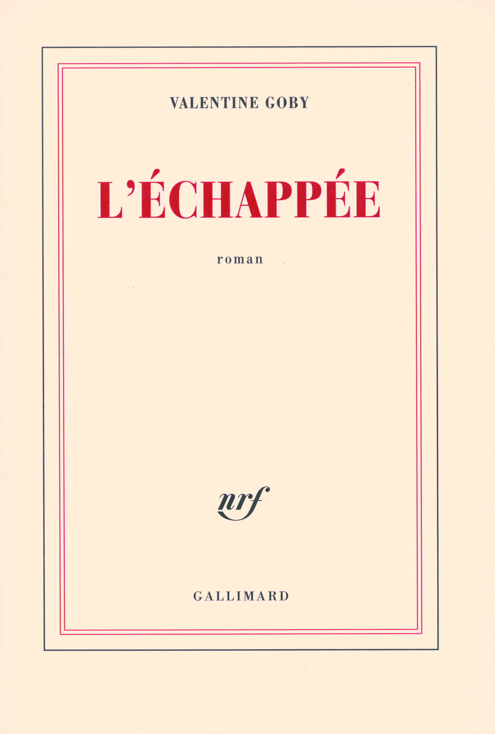 L'échappée (9782070784073-front-cover)