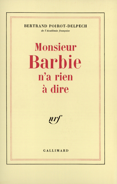 Monsieur Barbie n'a rien à dire (9782070710867-front-cover)