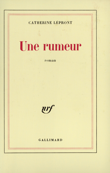 Une rumeur (9782070702145-front-cover)