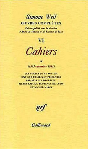 Œuvres complètes, Cahiers (1933 - Septembre 1941) 1 (9782070728114-front-cover)