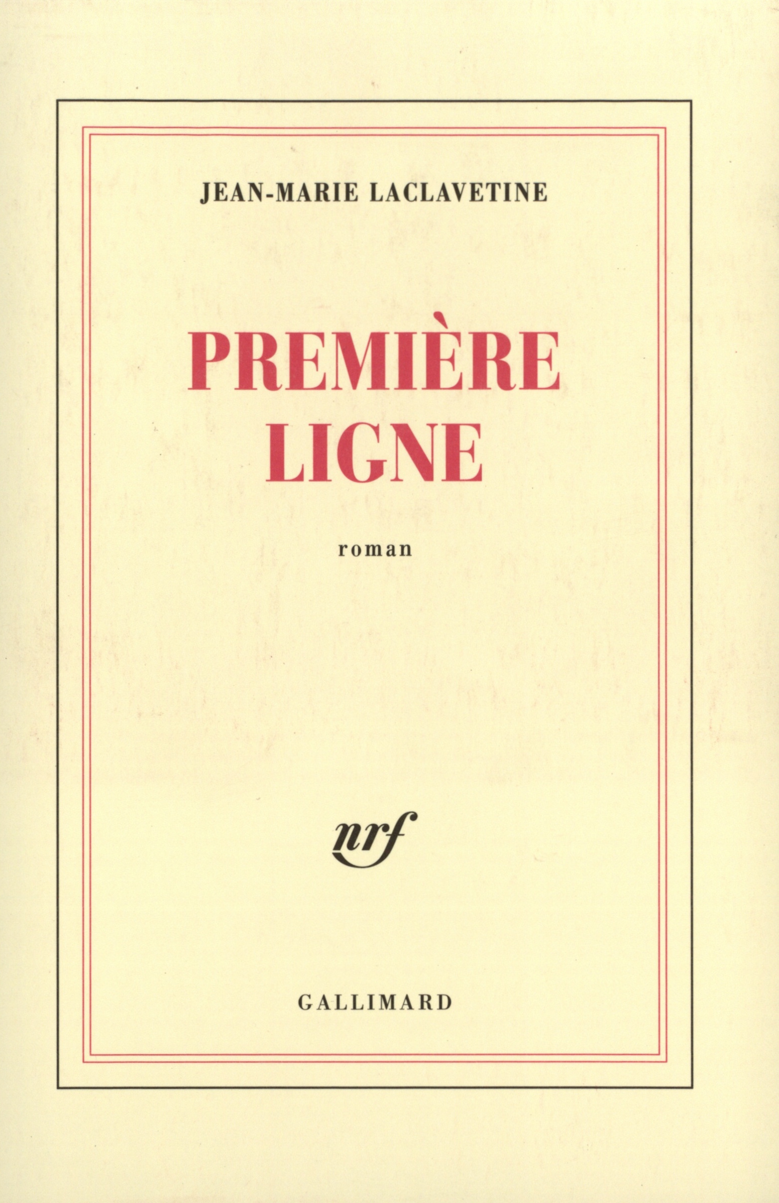 Première ligne (9782070756483-front-cover)