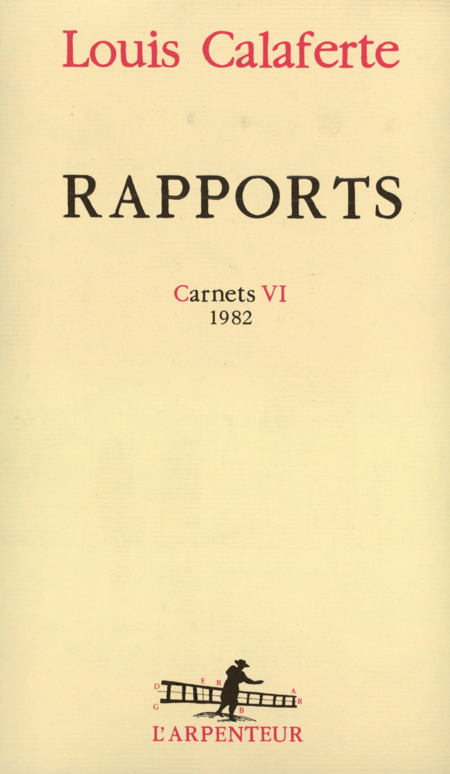 Rapports, (1982) (9782070743933-front-cover)