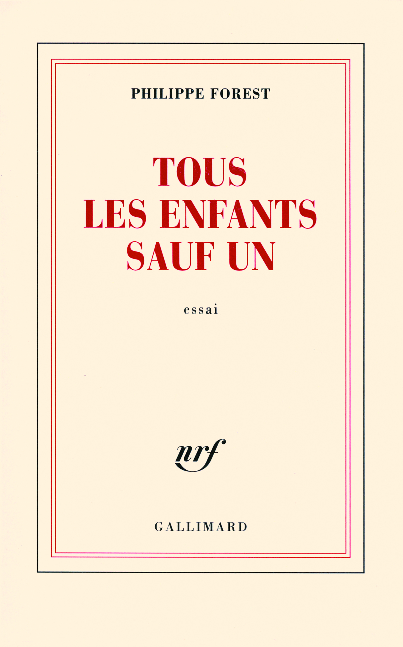 Tous les enfants sauf un (9782070783120-front-cover)