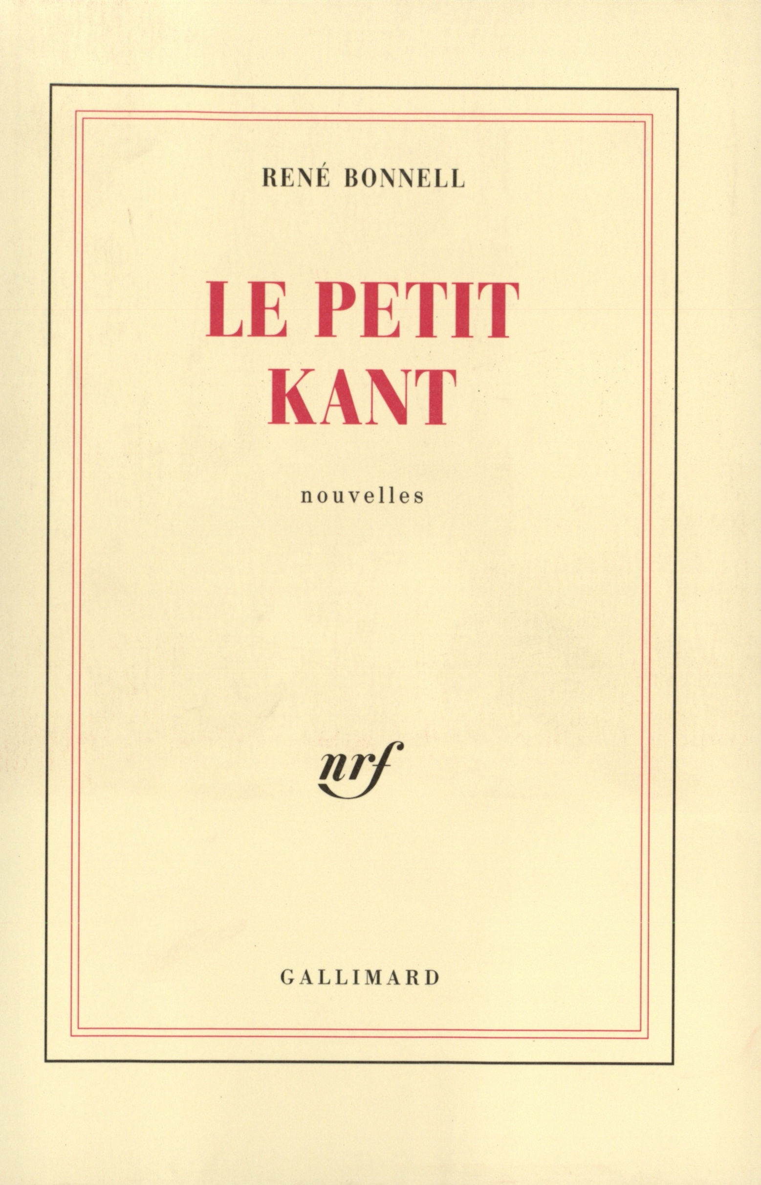 Le petit Kant (9782070717125-front-cover)