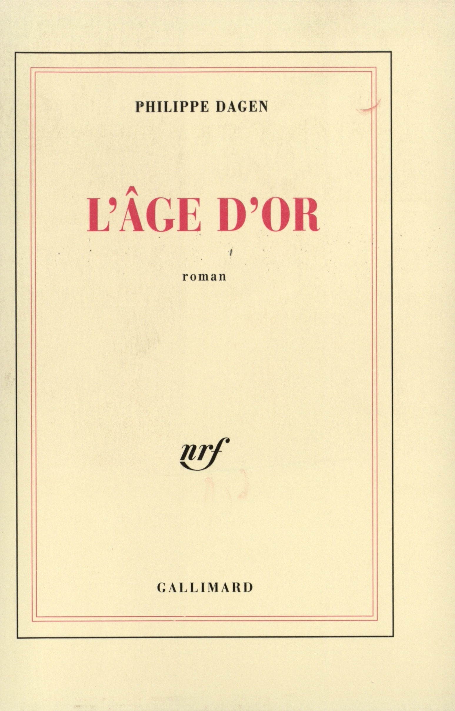 L'Âge d'or (9782070725106-front-cover)