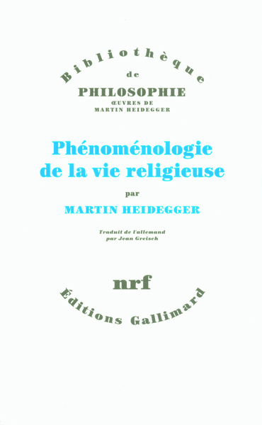 Phénoménologie de la vie religieuse (9782070745166-front-cover)