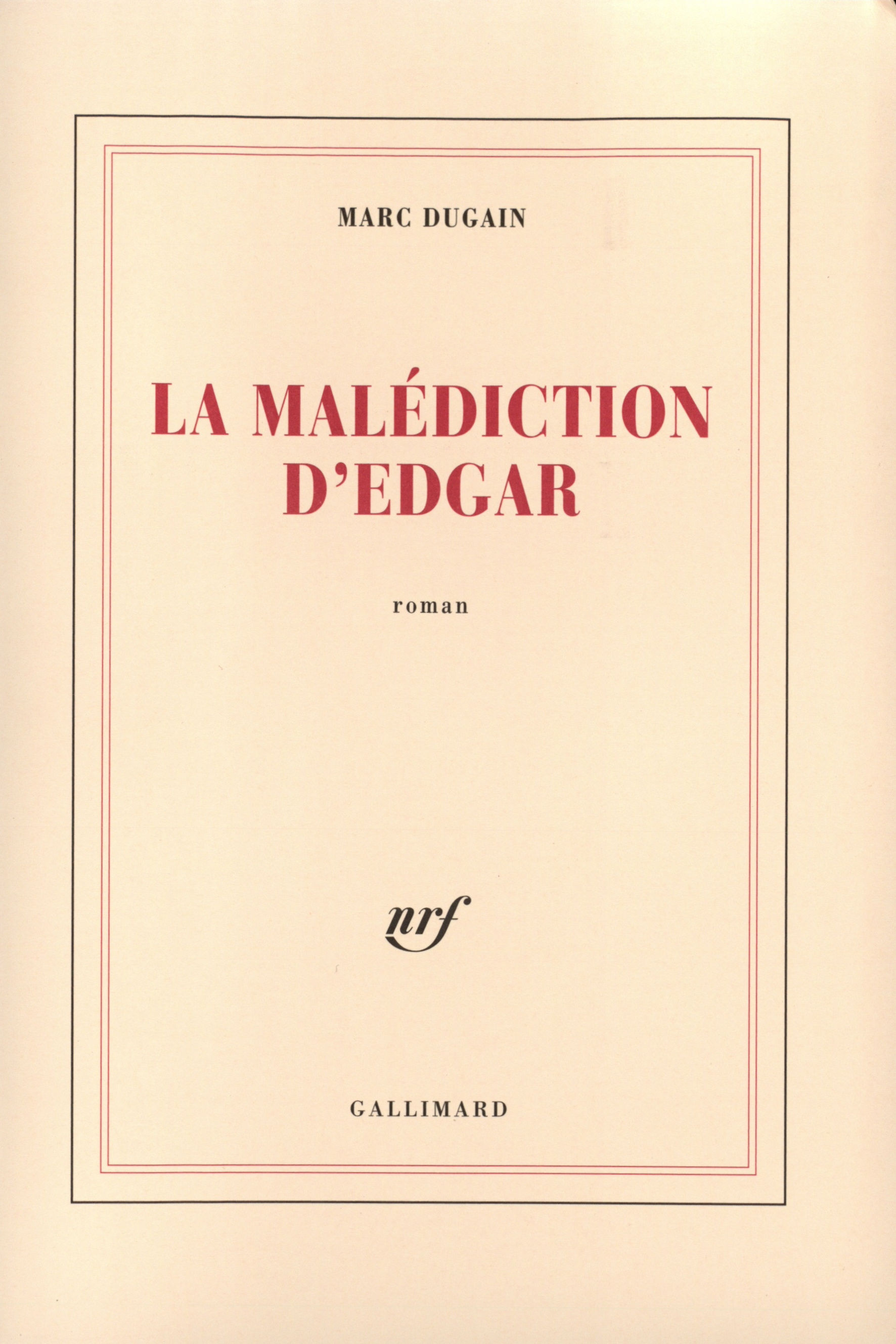 La malédiction d'Edgar (9782070773794-front-cover)