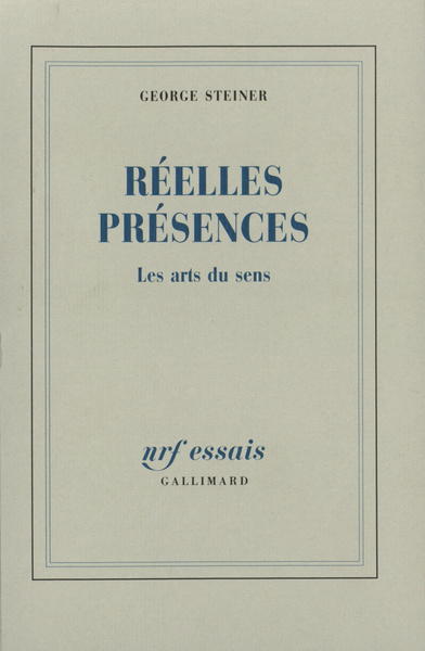 Réelles présences, Les arts du sens (9782070721337-front-cover)